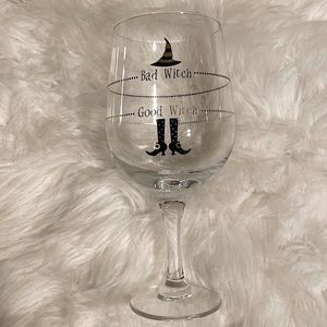 Good Witch Bad Witch Wine Glass